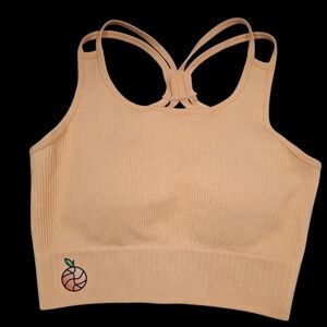 "KADYLUX" NWT ,SZ.M (8), Seamlesz Rose High Neck Bra. Light Peach Color.New!